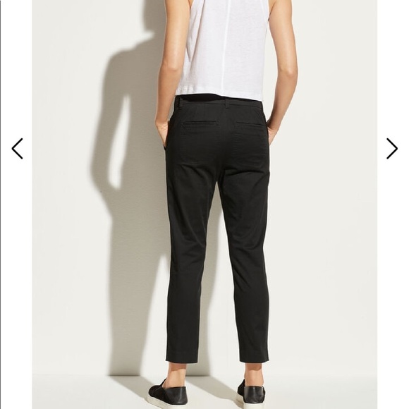 VINCE. Size 2 navy blue tapered cotton pants - Picture 4 of 10